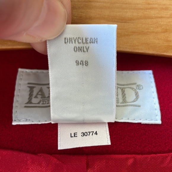 Lands End Wool Button front Dress or vest - Picture 6 of 9